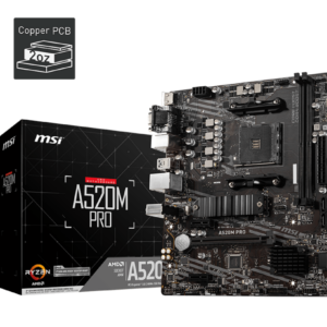 Placa-mãe MSI A520M A PRO - Chipset AMD A520