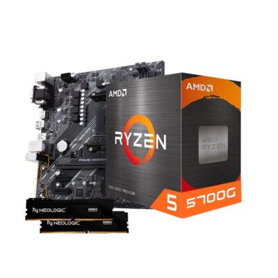 Kit Upgrade AMD Ryzen 7 5700g, Placa Mãe A520m, 32GB, DDR4, Neologic