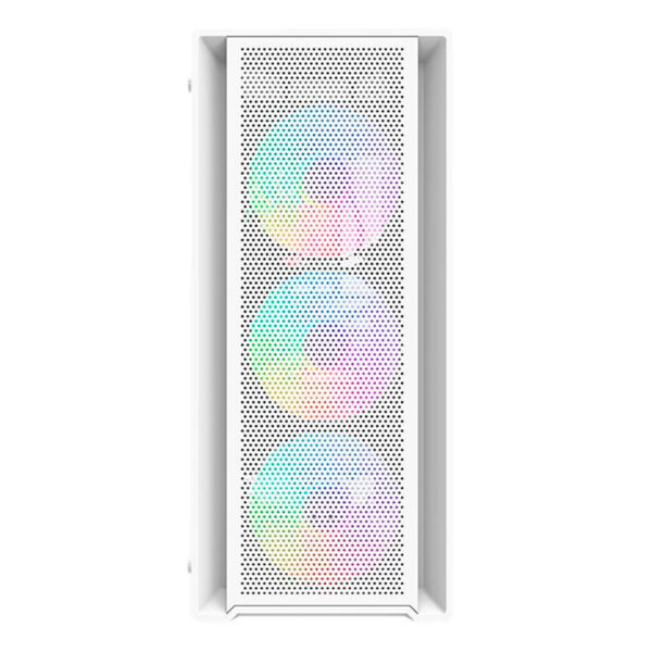 Gabinete Gamer 4 Fans RGB Mid Tower - Branco - Image 3