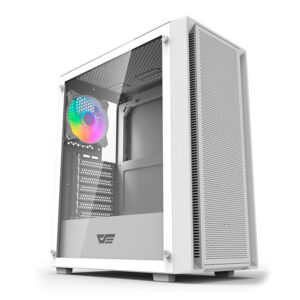 Gabinete Gamer 4 Fans RGB Mid Tower - Branco