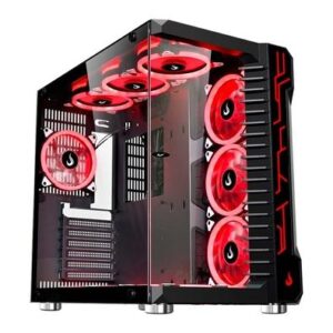 Gabinete Gamer Aquario Mode Galaxy Glass, Mid Tower ATX e M-ATX, Lateral e Frontal em Vidro Temperado, Preto