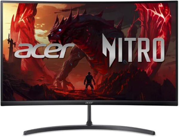 Monitor Gamer Nitro series ED273 Hbmiix curvo Preto LED VA de 27” FHD 100Hz com HDR10 AMD FreeSync, HDMI, VGA Game Mode