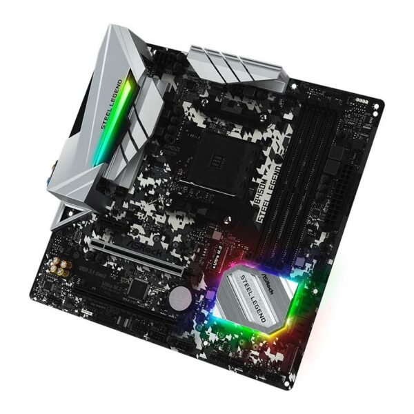 Placa Mãe ASRock B450M Steel Legend, AMD AM4, mATX, DDR4 - Image 3