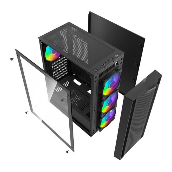 Gabinete Gamer Aigo Darkflash DK353 RGB Mid Tower - Image 4