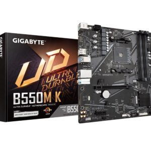 Placa Mãe Gigabyte B550M K AM4 Ddr4 Micro Atx