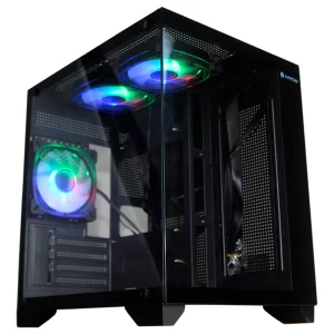 Gabinete Gamer Aquario Hayom Gb1790 Com 3 Fans Rgb