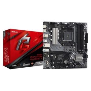 Placa Mãe ASRock B550M Phantom Gaming 4, AMD B550, mATX, DDR4 - 90-MXBE9*