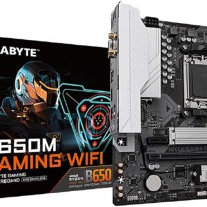 Placa Mãe Gigabyte B650M Gaming WiFi, Chipset B650, AMD AM5, mATX, DDR5