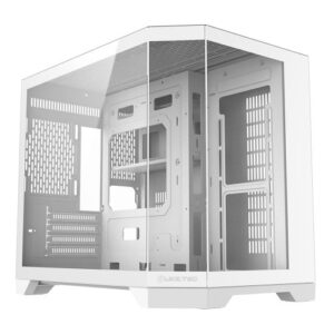 Gabinete Gamer Linktec Snow Branco com Vidro Temperado