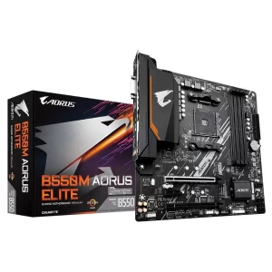 Placa-mãe Gigabyte B550M AORUS ELITE - AMD AM4 Gaming